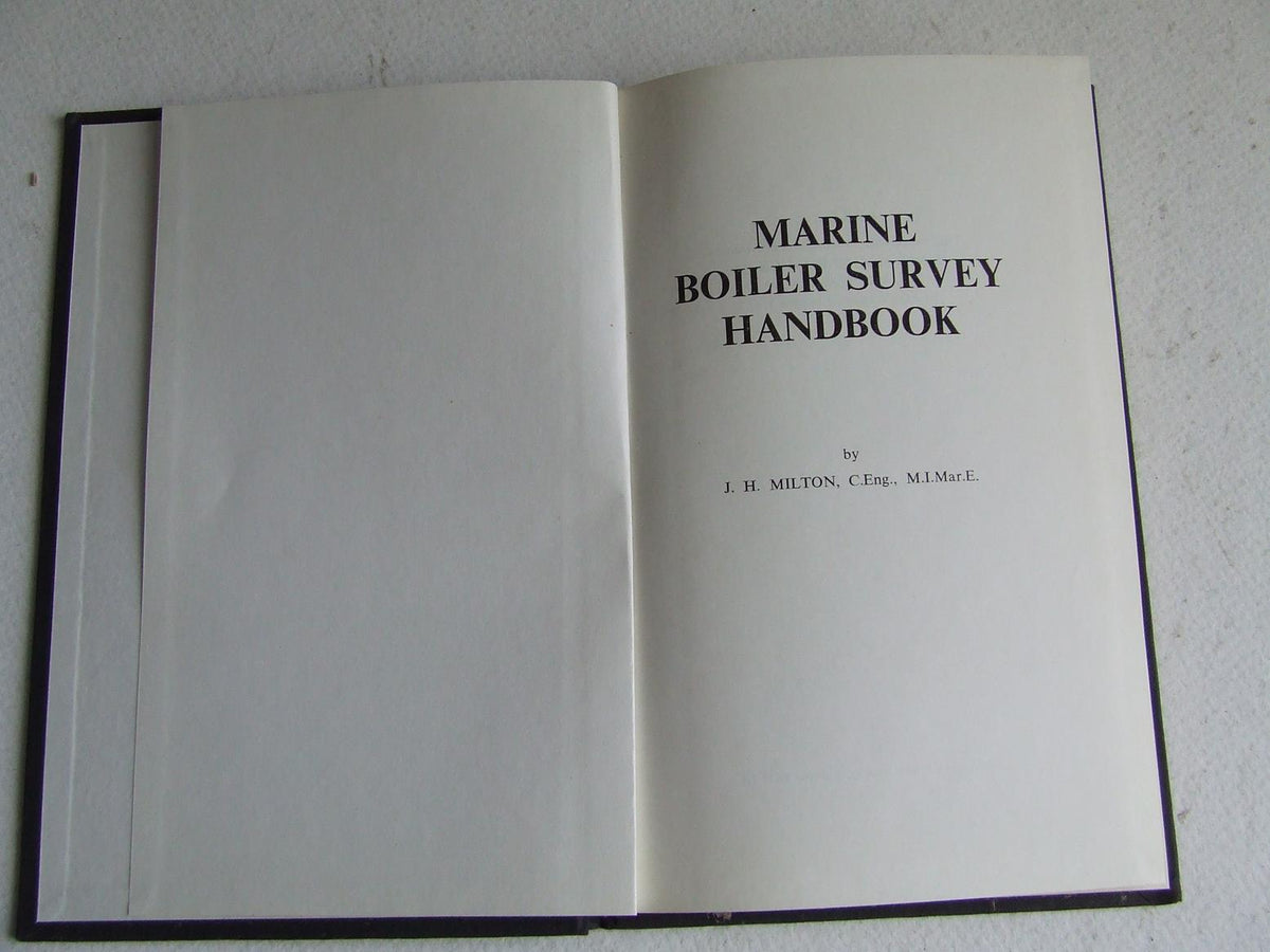 Marine Boiler Survey Handbook McLaren Books