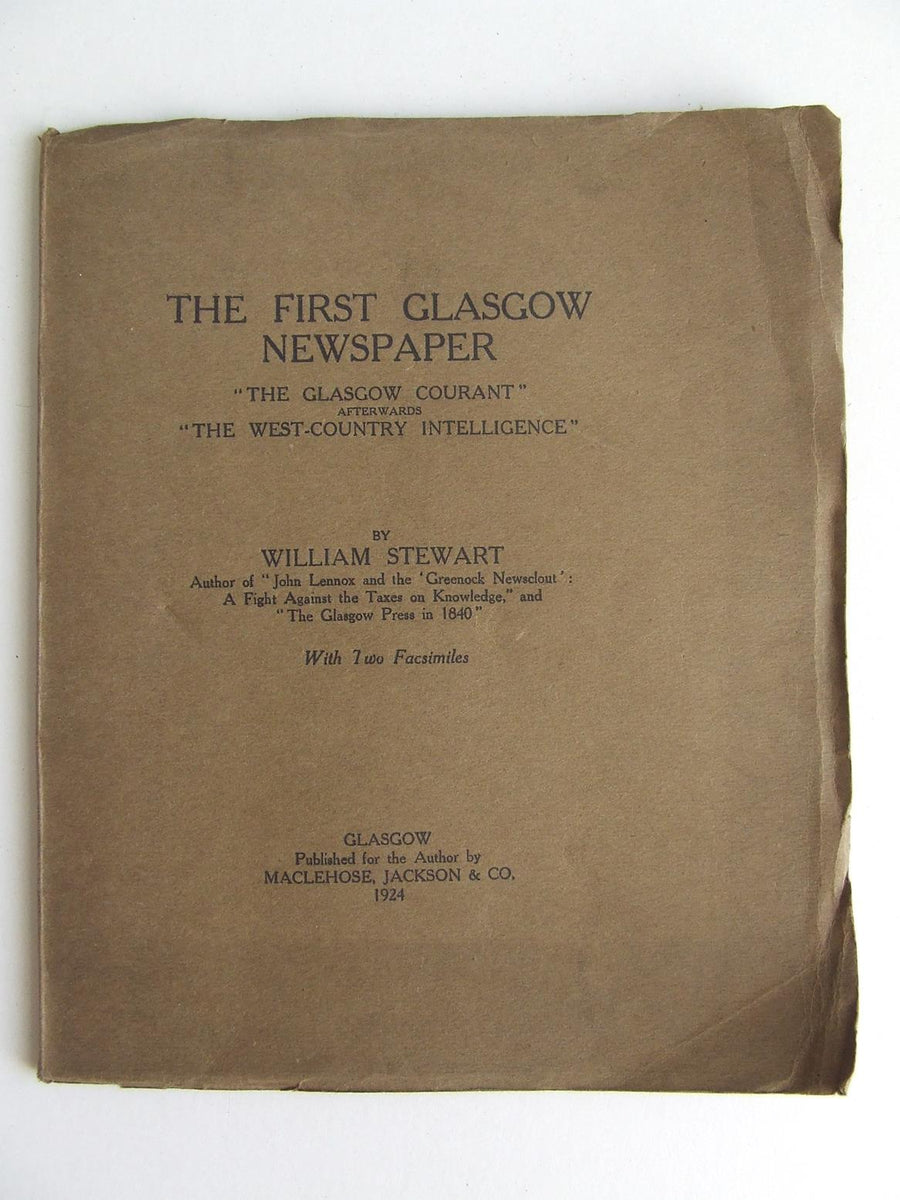 The First Glasgow Newspaper McLaren Books