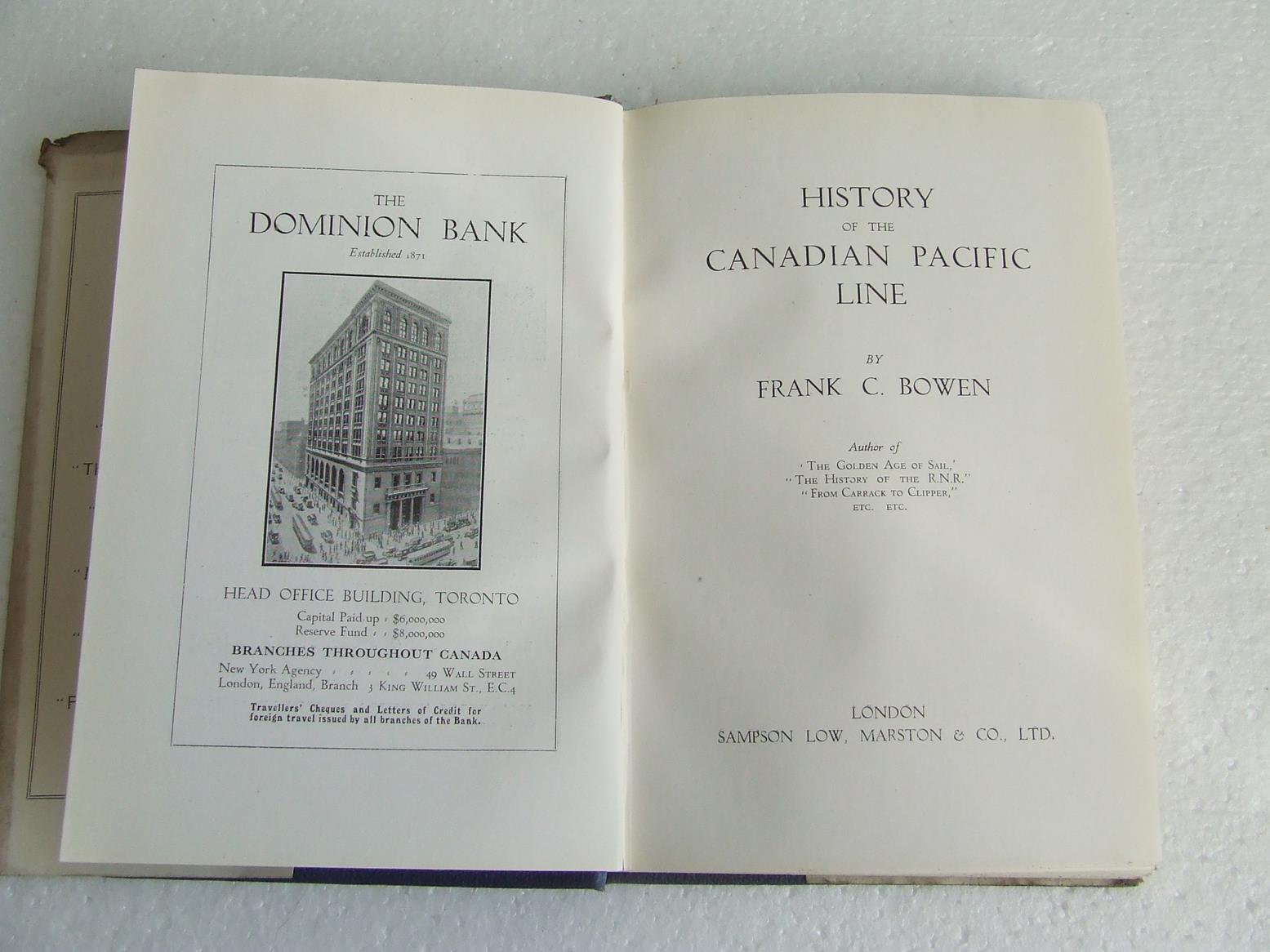 History of the Canadian Pacific Line