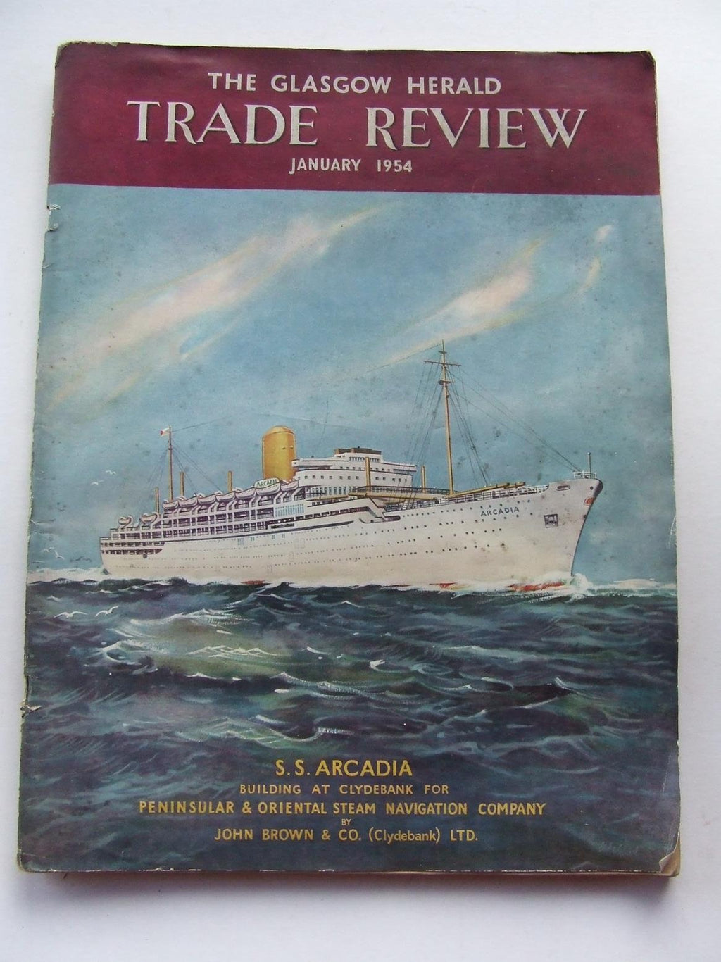 Glasgow Herald Trade Review. Shipbuilding, Engineering; Commerce, etc. January 1954 .