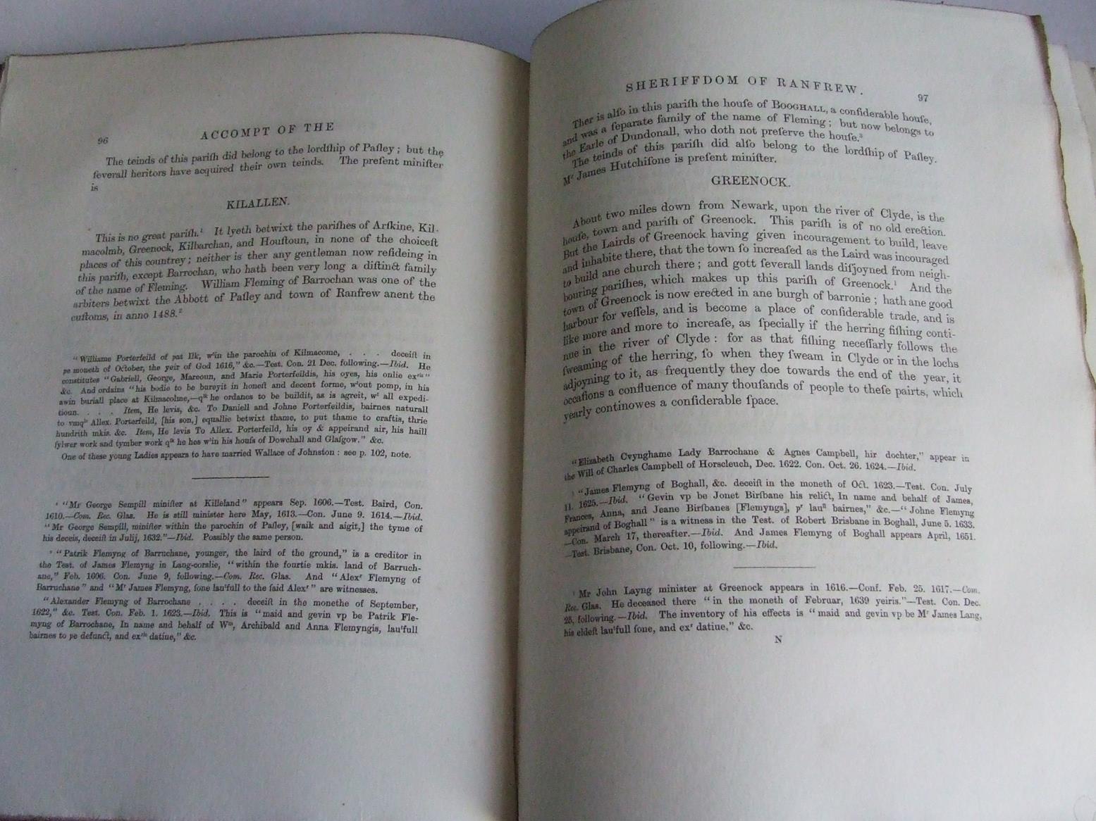 Descriptions of the Sheriffdoms of Lanark and Renfrew