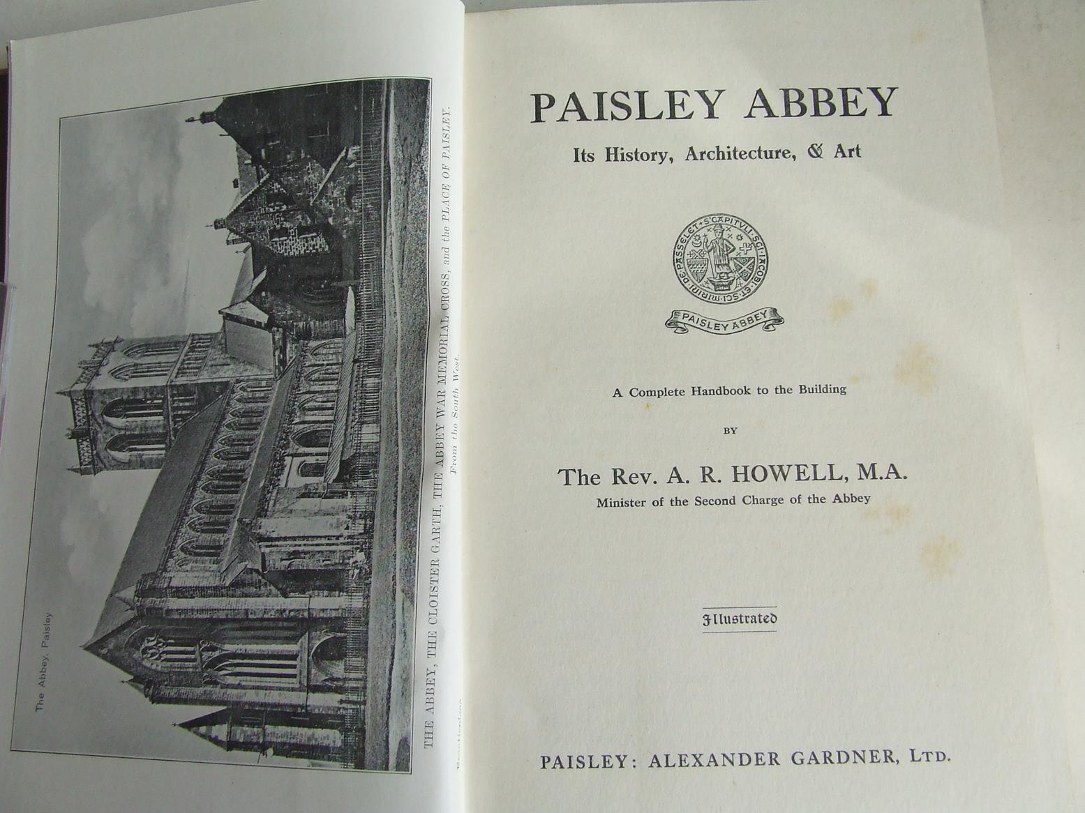 Paisley Abbey. its history, architecture & art