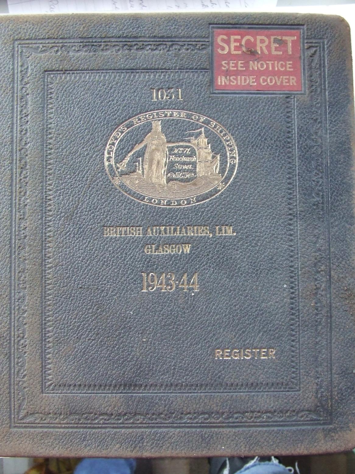 Lloyd's Register of Shipping....1943 - 1944