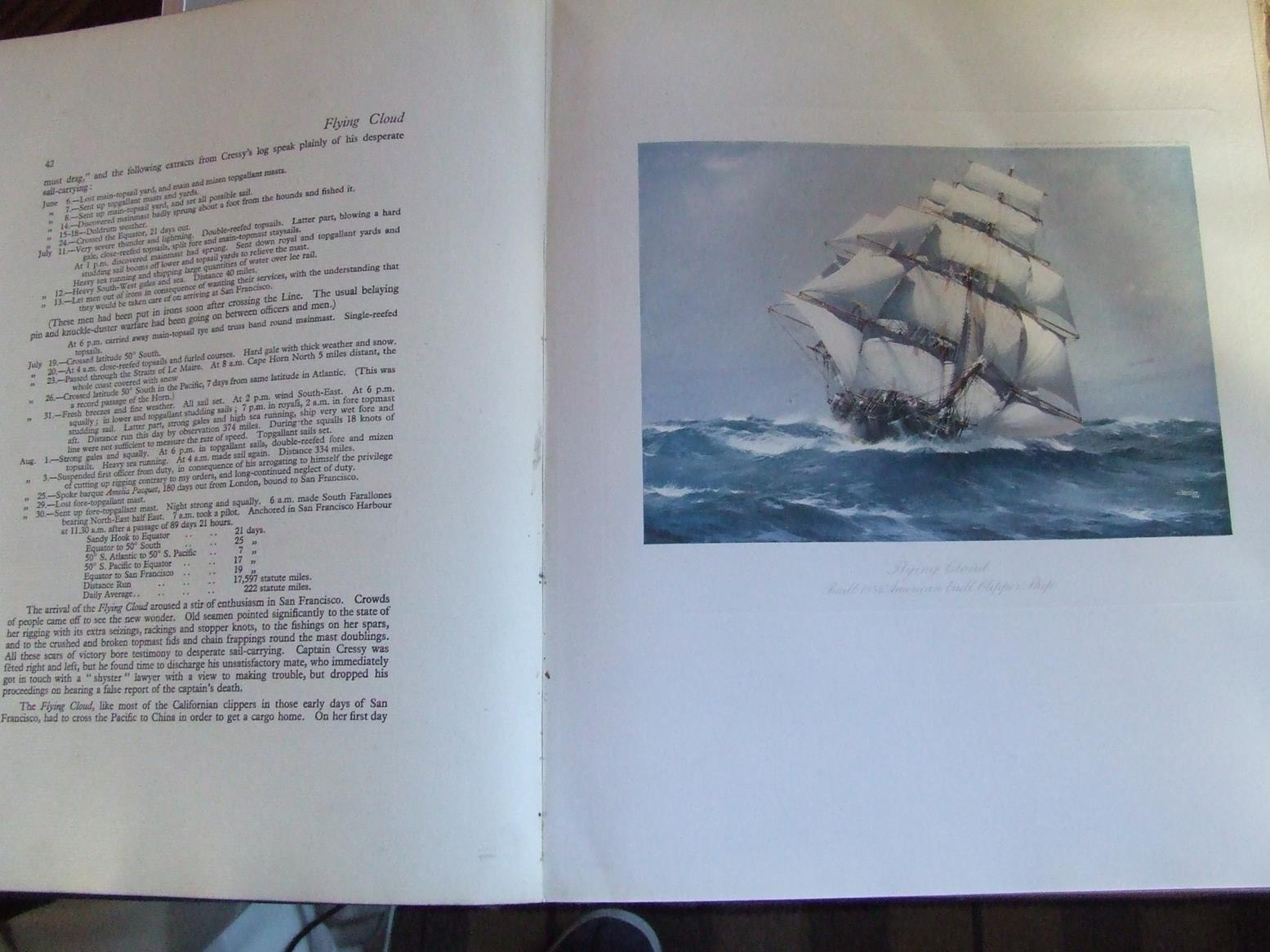 Sail, the romance of the clipper ship. [volume one]