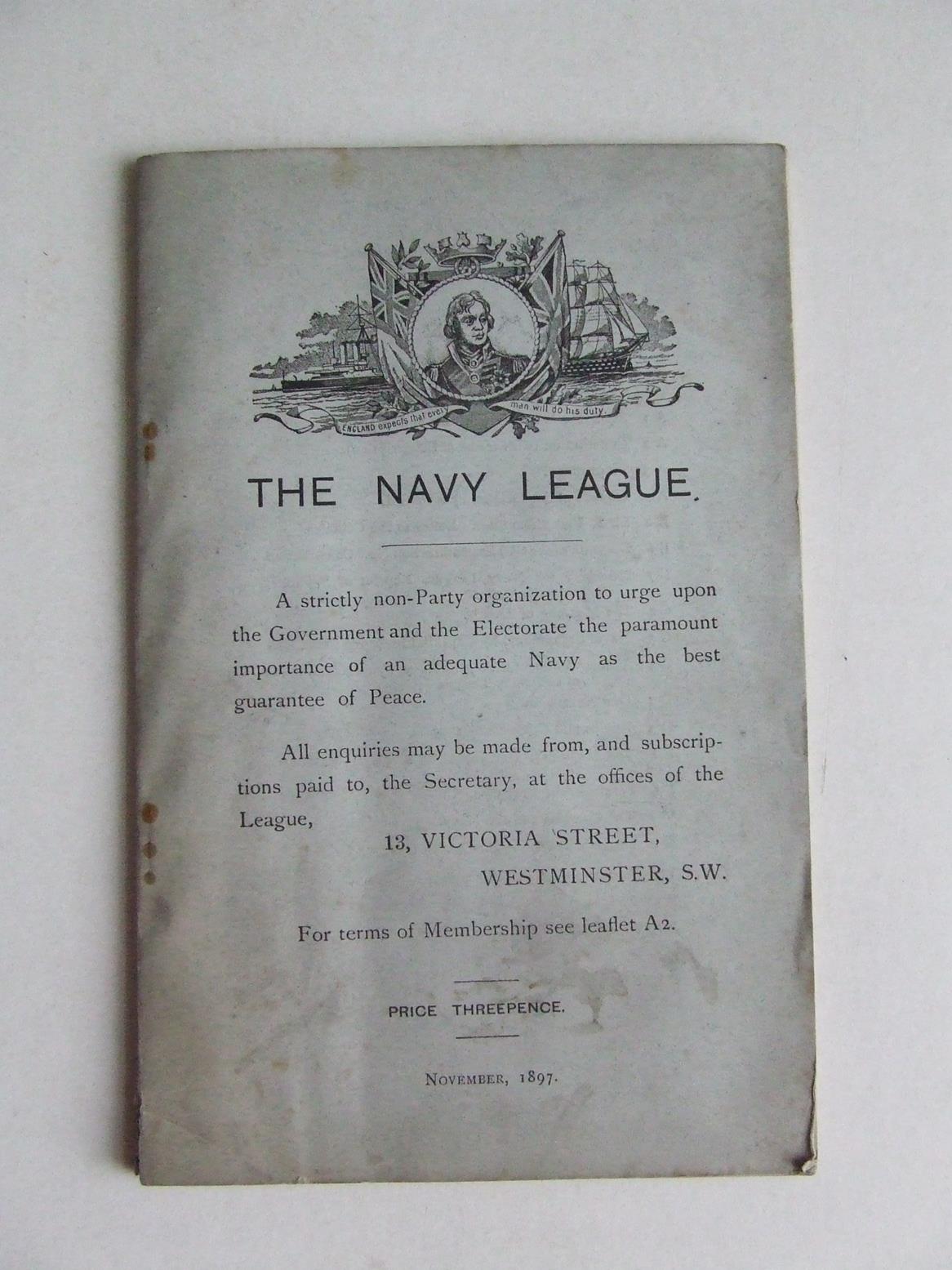 The Navy League - bound volume of leaflets