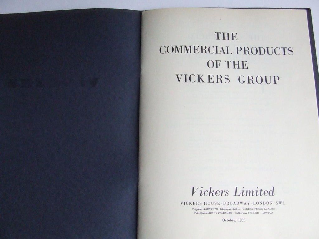 The Commercial Products of the Vickers Group