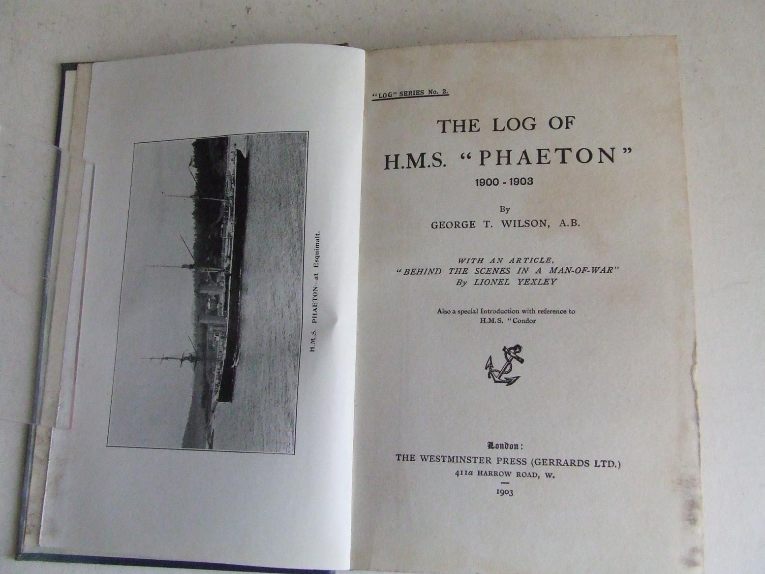 The Log of H.M.S. "Phaeton" 1900-1903