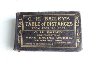 C.H. Bailey's Table of Distances from Port to Port