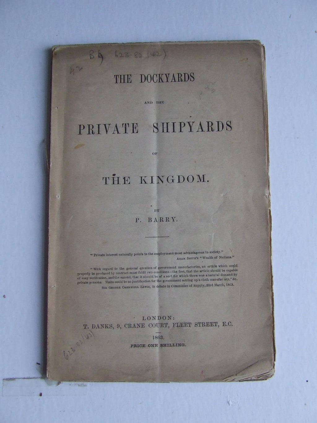 Dockyards and the Private Shipyards of the Kingdom