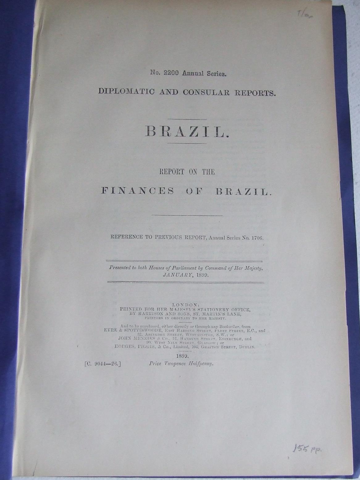 Diplomatic and Consular Reports, Brazil