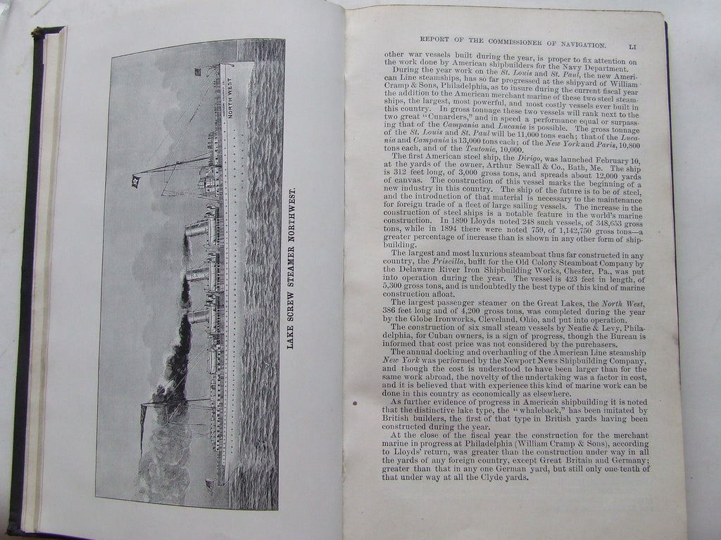 Report of the Commissioner of Navigation to the Secretary of the Treasury, 1894