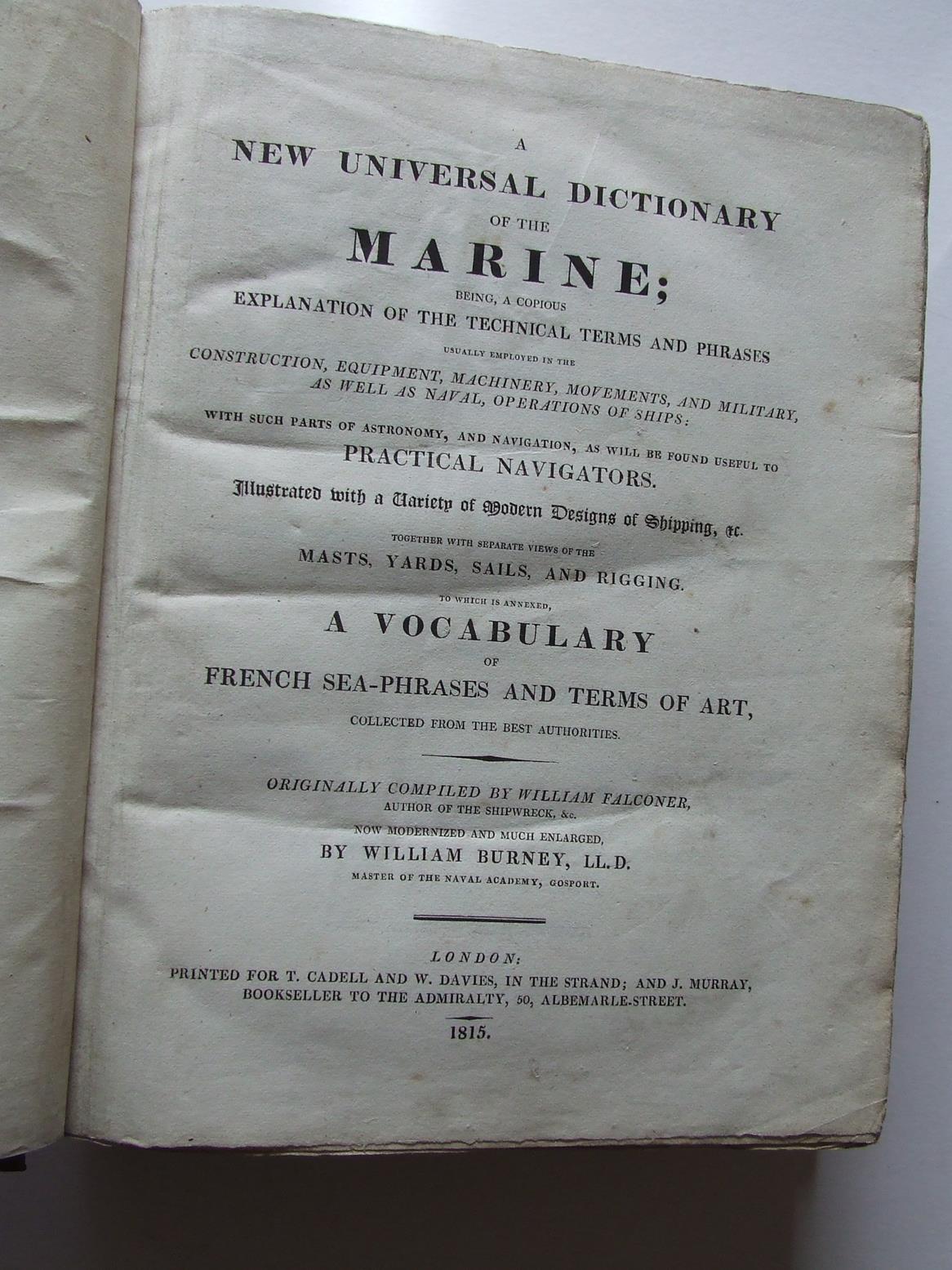 A New Universal Dictionary of the Marine