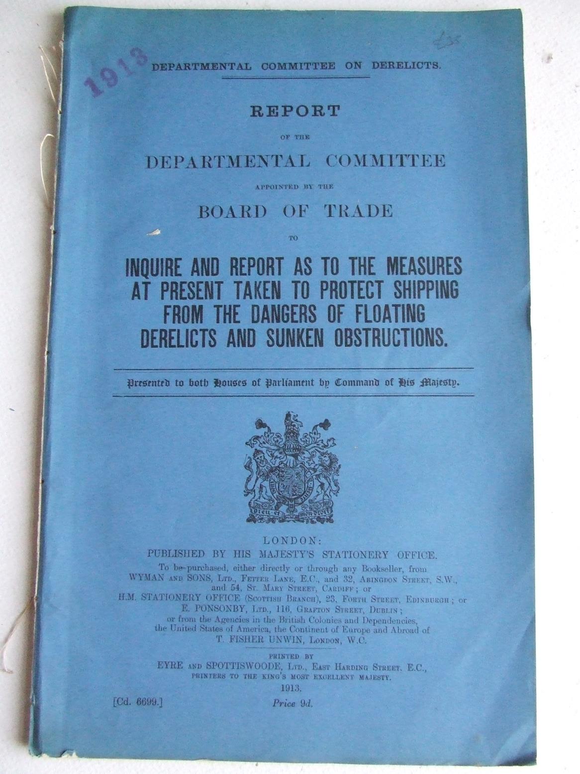 REPORT OF THE DEPARTMENTAL COMMITTEE APPOINTED BY THE BOARD OF TRADE