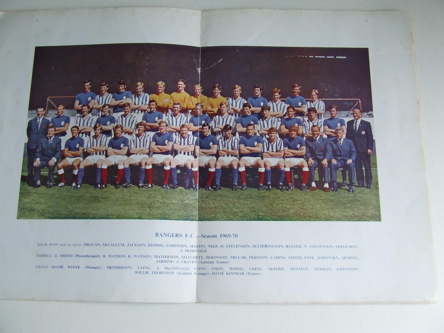 Rangers Football Club Supporters' Association 1969-70 Annual