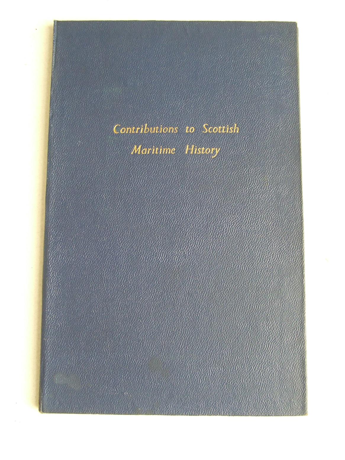 Contributions to Scottish Maritime History