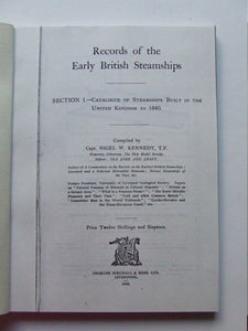 Records of the Early British Steamships