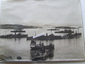 English Minesweepers on the Lervik Harbor, Norway