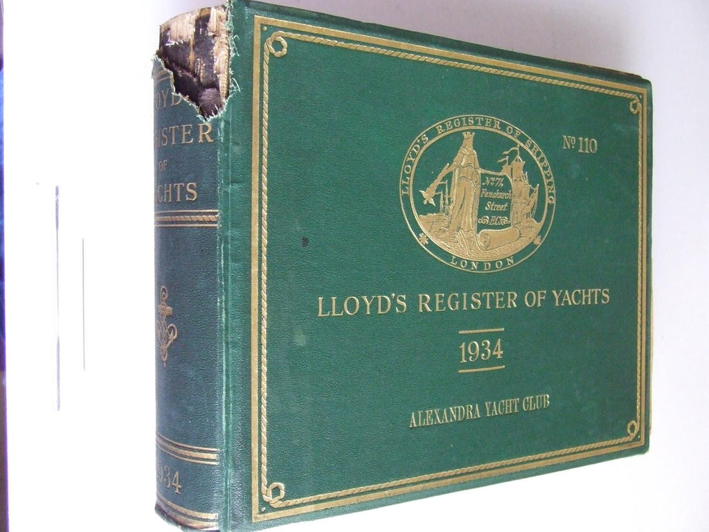 Lloyd's Register of Yachts  1934