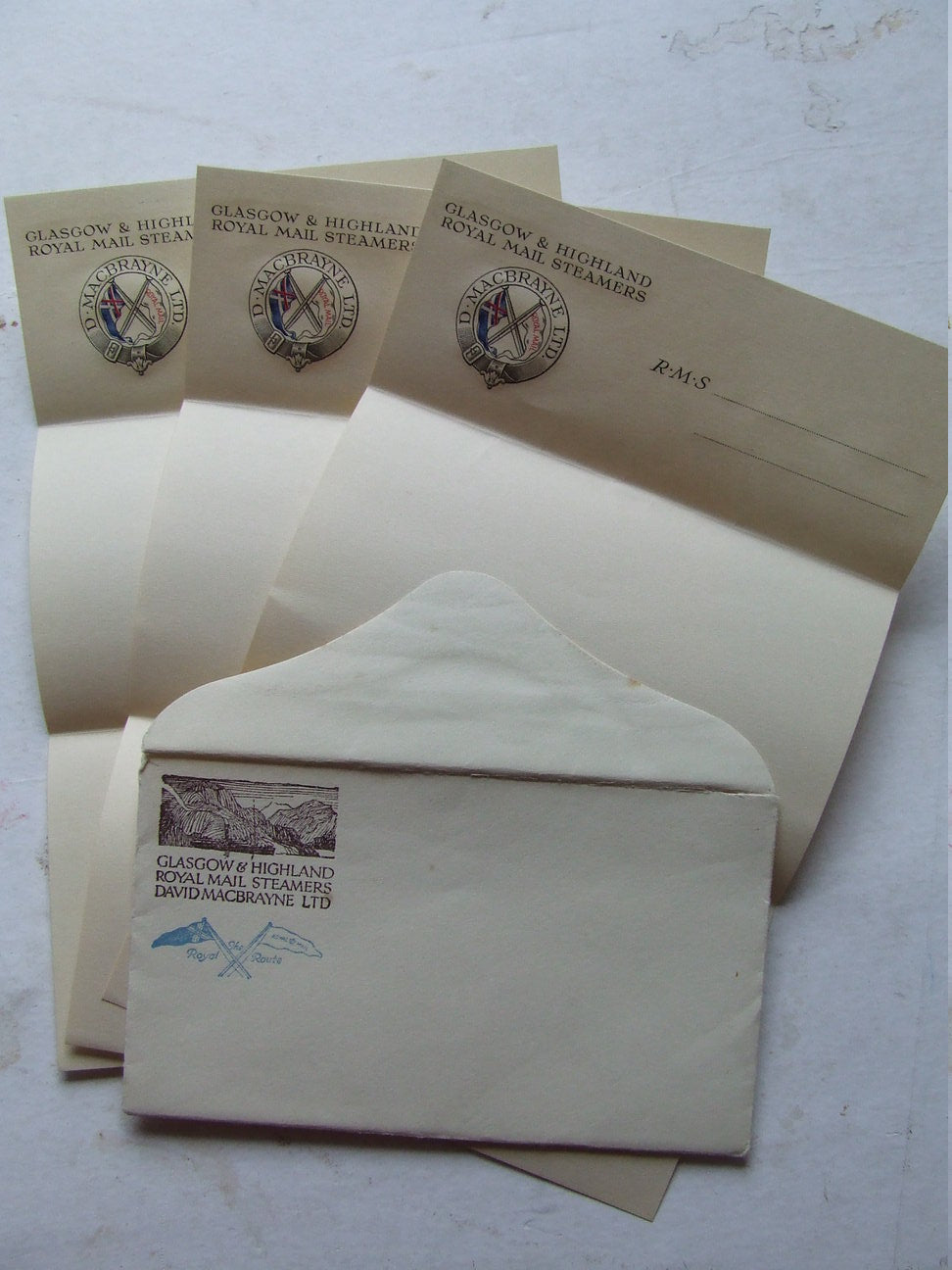David MacBrayne Ltd. - envelope and letter-headings