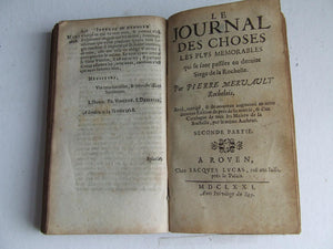 Le Journal des Choses les Plus Memorables, qui se sont passées au dernier Siege de la Rochelle