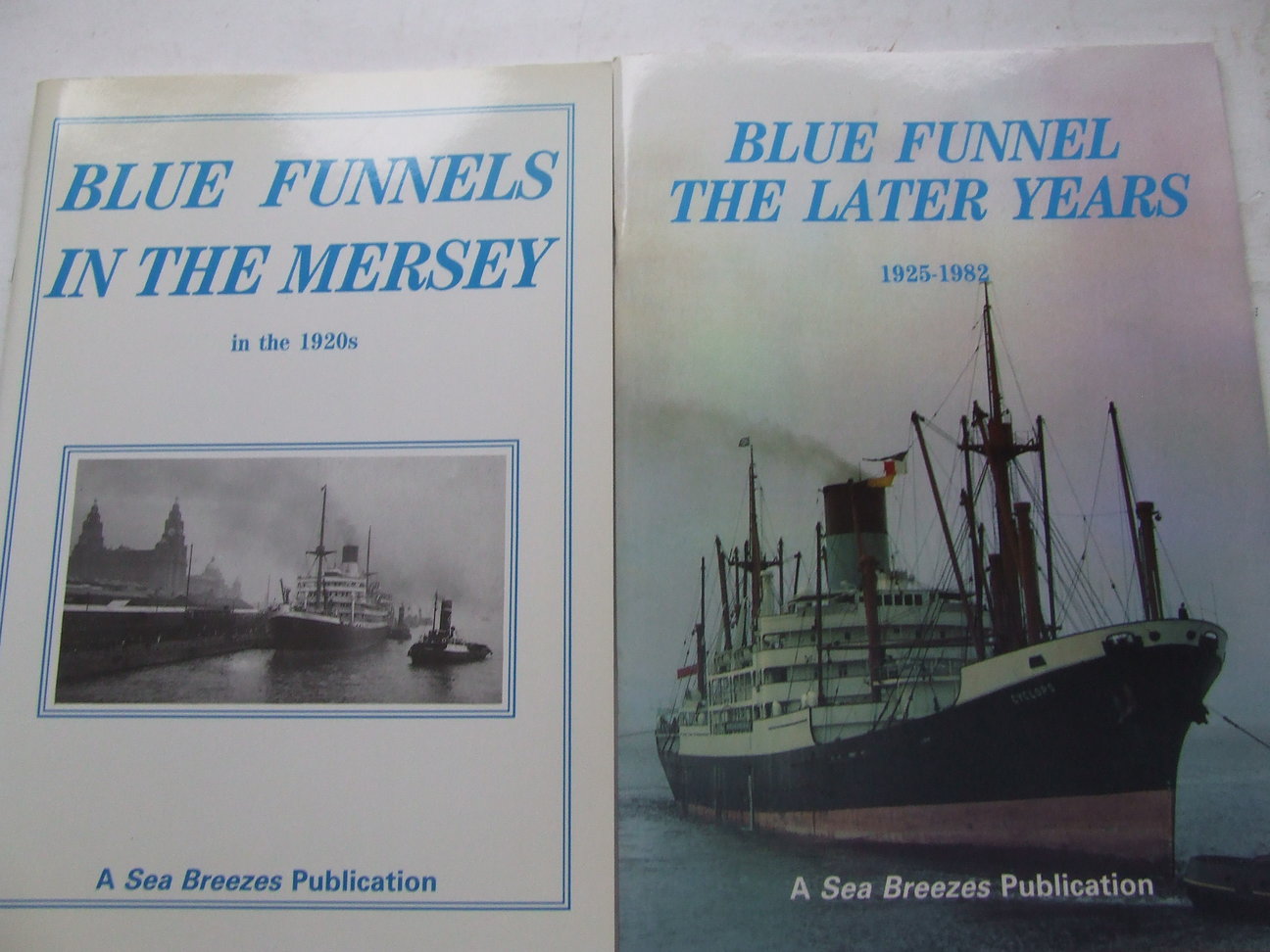 Blue Funnels in the Mersey in the 1920'S / Blue Funnel, the later years 1925-1982