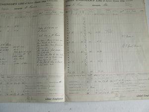 Chief Engineer's Log of Screw Steamship s/s Sinaloa