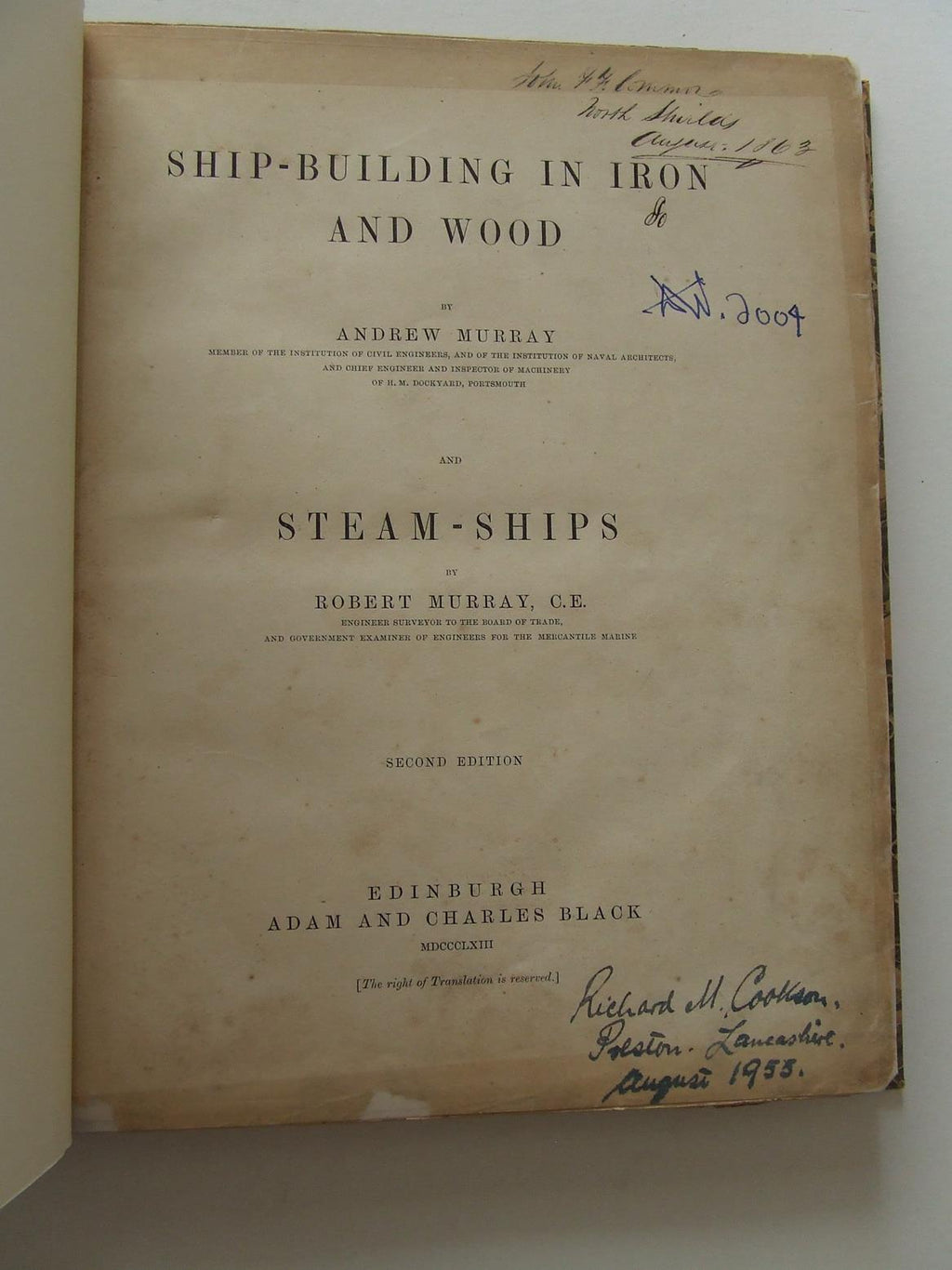 Ship-Building in Iron and Wood, and Steam-Ships