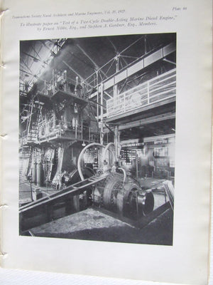 Test of a Two-Cycle, Double-Acting Marine Diesel Engine