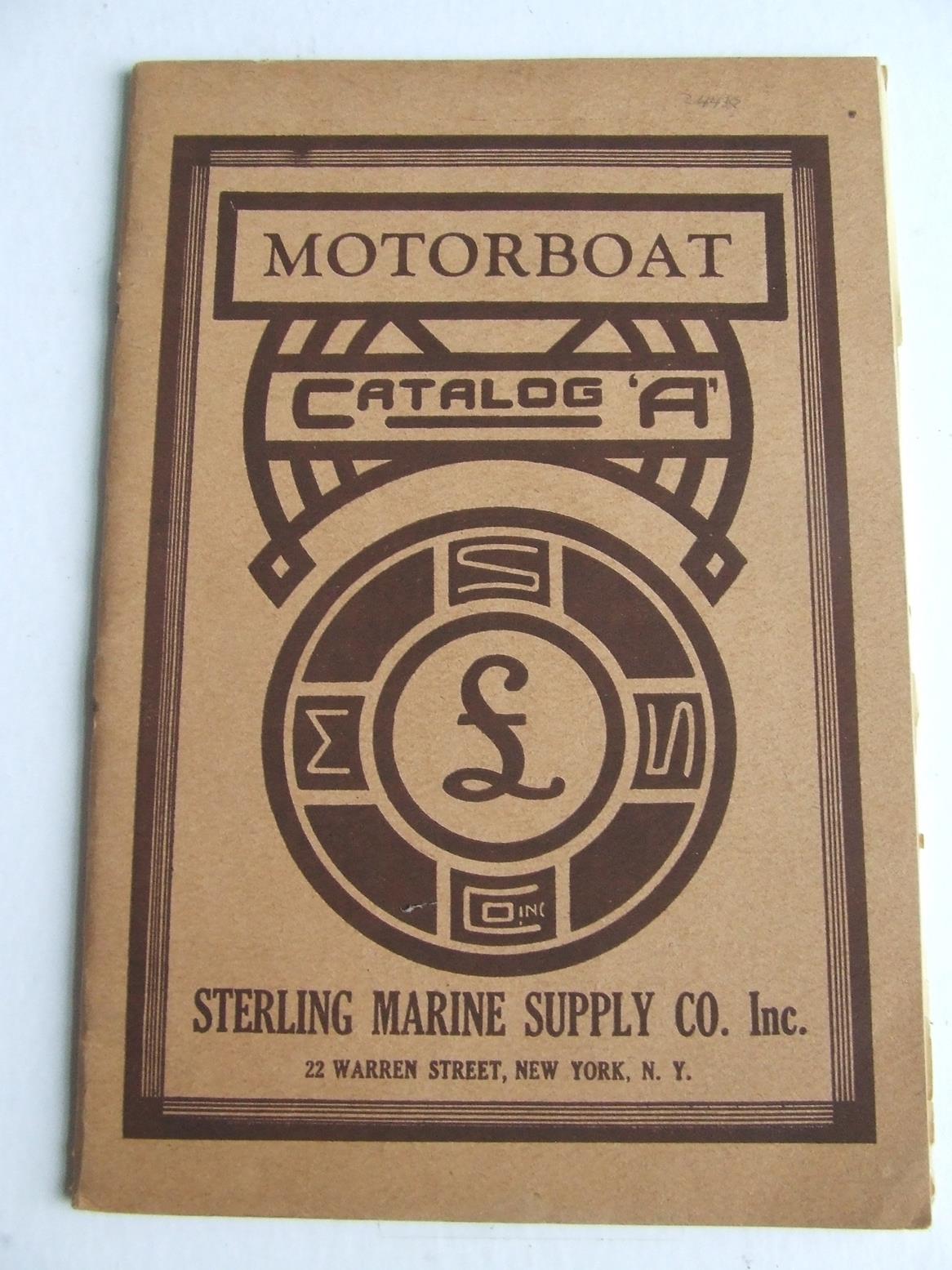 Motorboat, Catalog 'A'.
