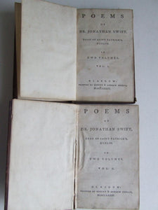Poems of Dr. Jonathan Swift, Dean of Saint Patrick's, Dublin