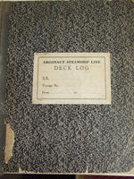 Argonaut Steamship Line Deck Log of the 'Tusitala'