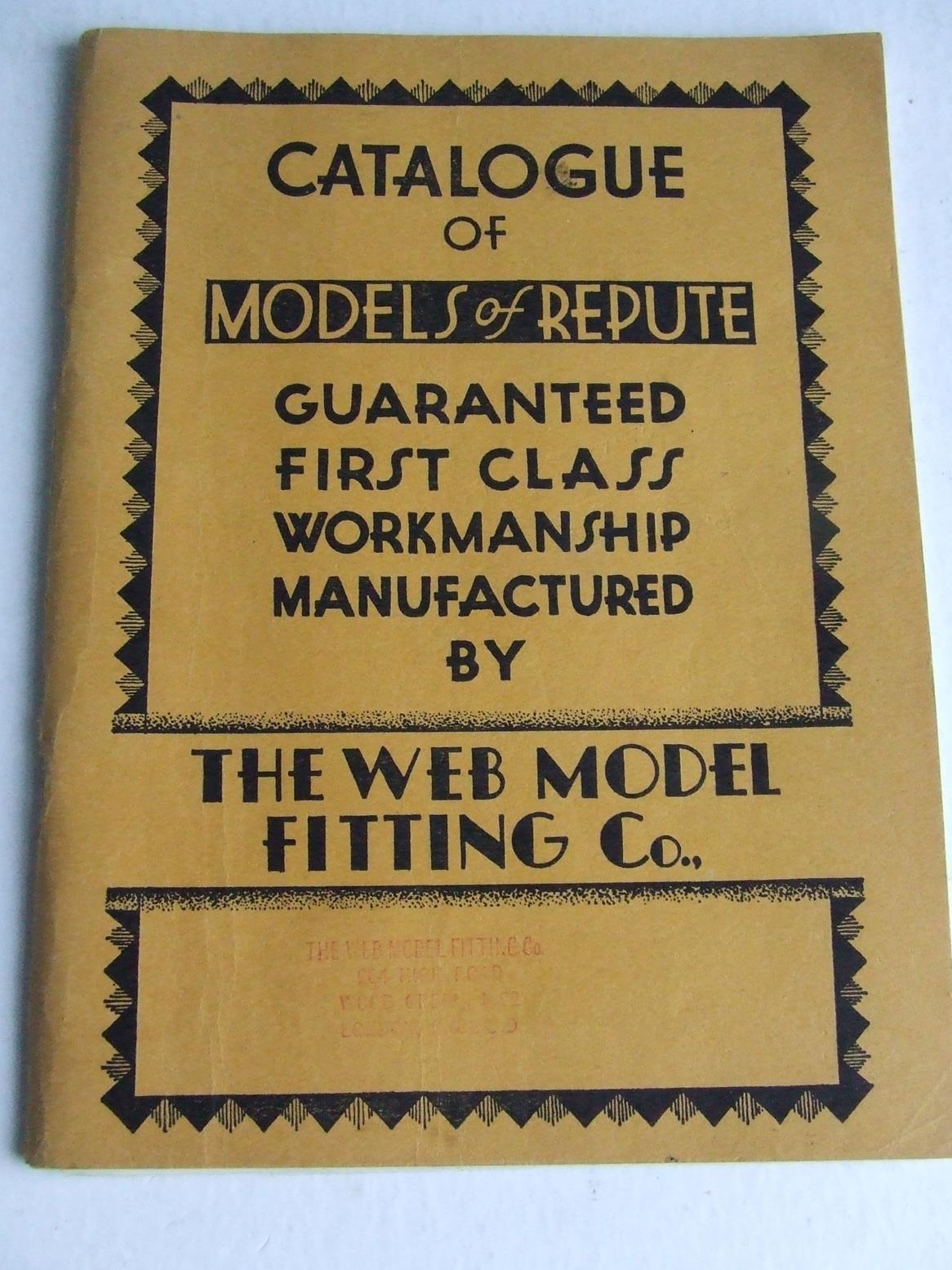 The Web Model Fitting Co. - Catalogue of Models of Repute......eighth edition.