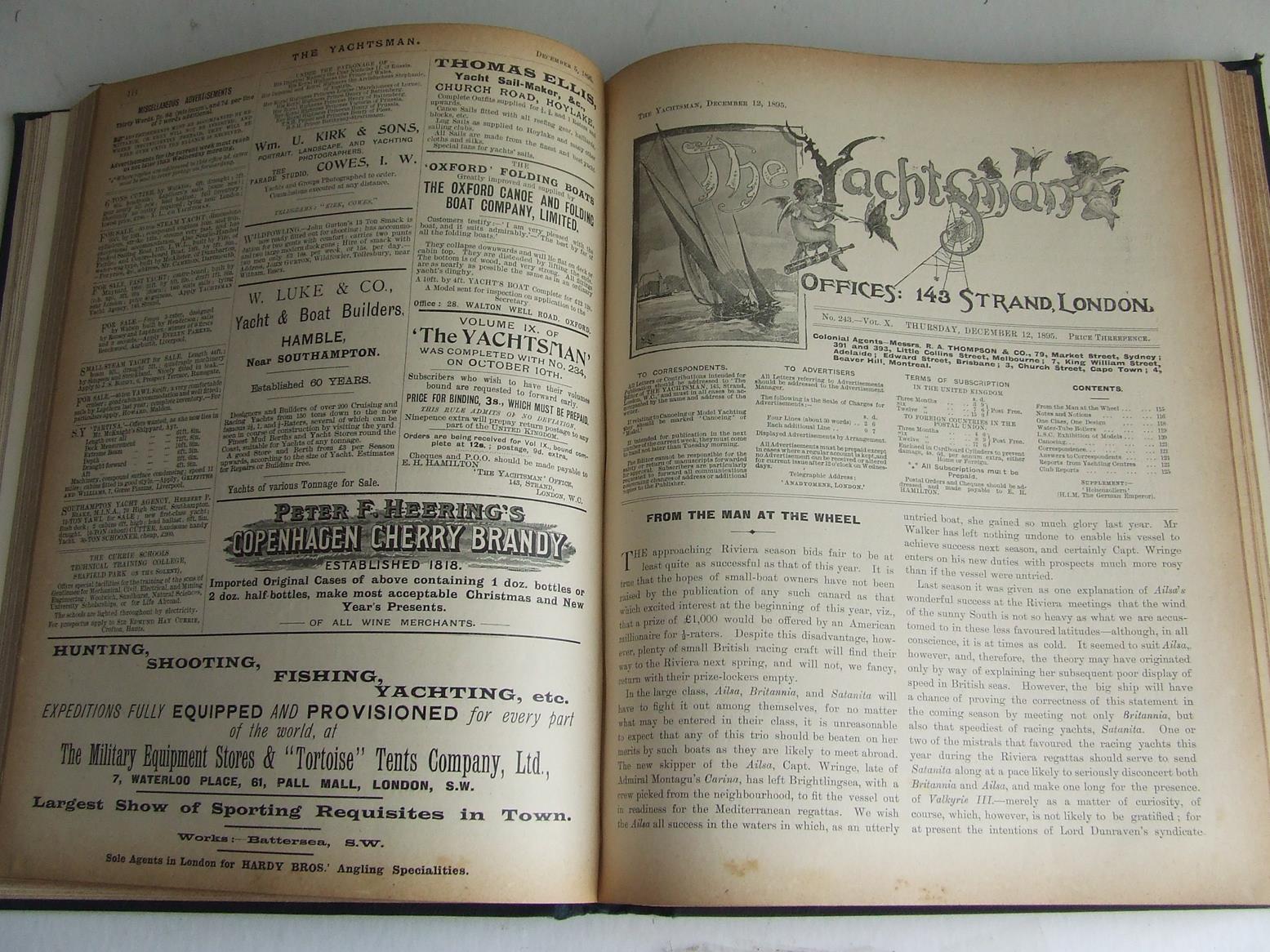 The Yachtsman volume X (10). October 1895 - April 1896
